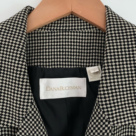 Vintage Dana Buchman Houndstooth Blazer - Picture 5 of 9